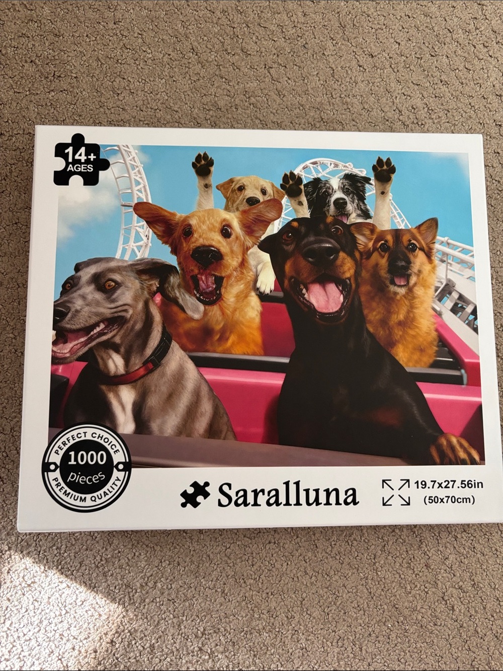 Dog Roller Coaster 1000 piece jigsaw puzzle